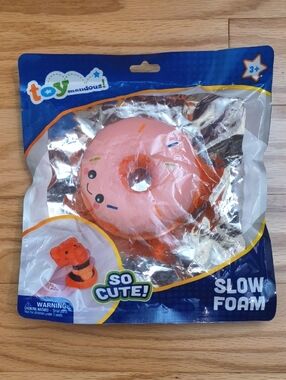 Pink Donut Squishy Toy Stress Relief Ages 3+ NWT